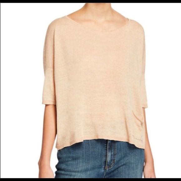 Eileen Fisher Ballet Neck Box Top Sweater - Picture 5 of 6